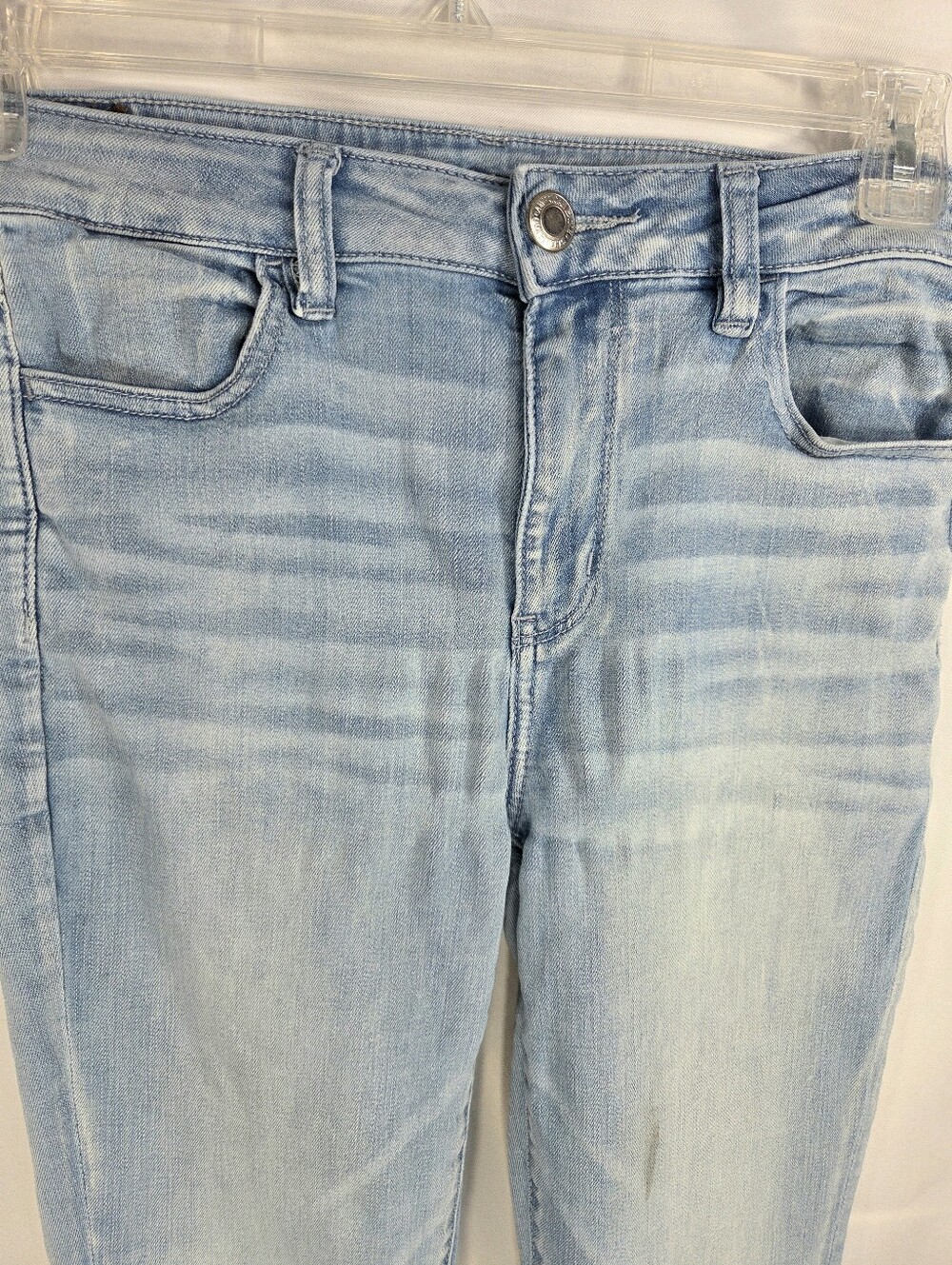American Eagle Ne(x)t Level Stretch Blue 4 Pocket HiRise Jegging Size 10 Regular - Picture 2 of 11